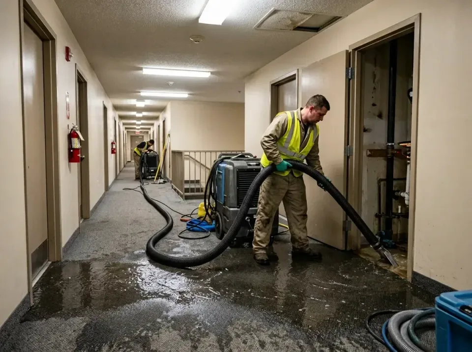 multi-unit-apartment-hallway-f-005 — recent job completion, 24 Hour Emergency Water Extraction Services in Denver